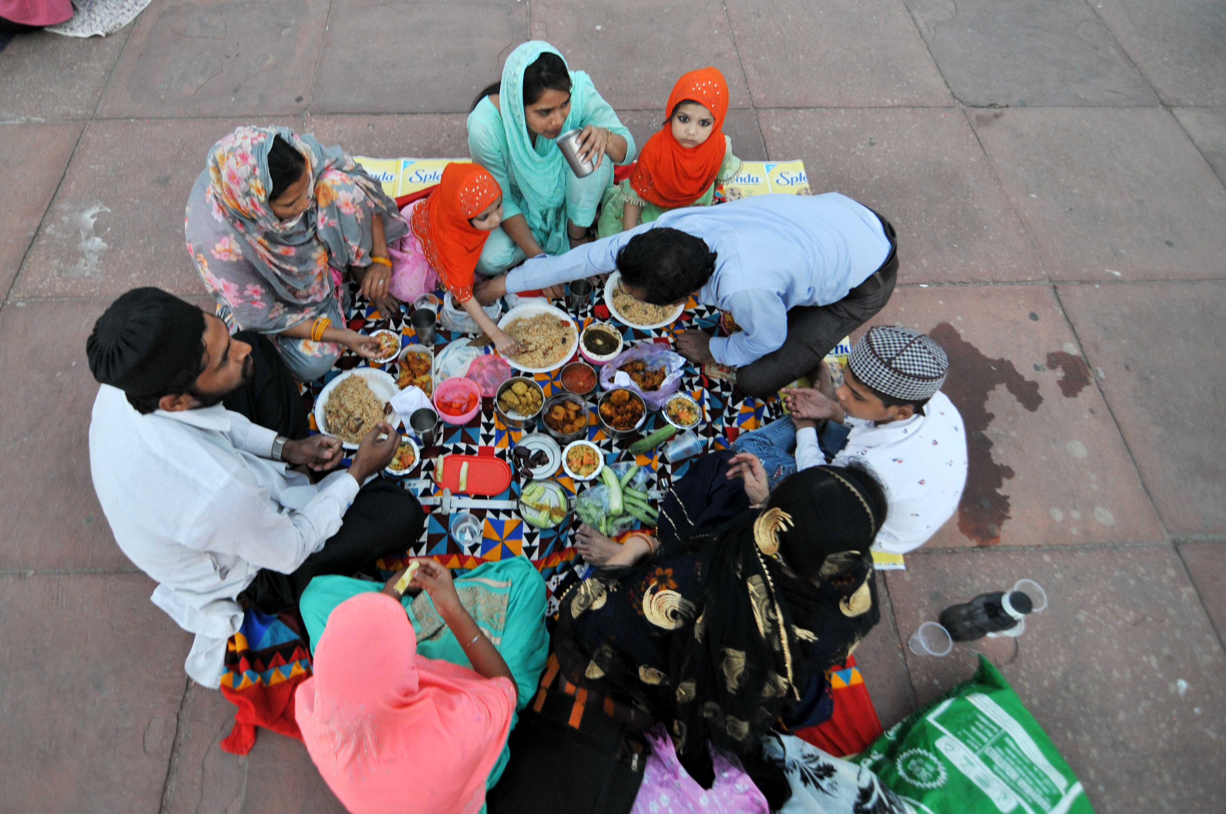 Iftar at New Delhi's Jama Masjid: Courtesy: Ravi Batra