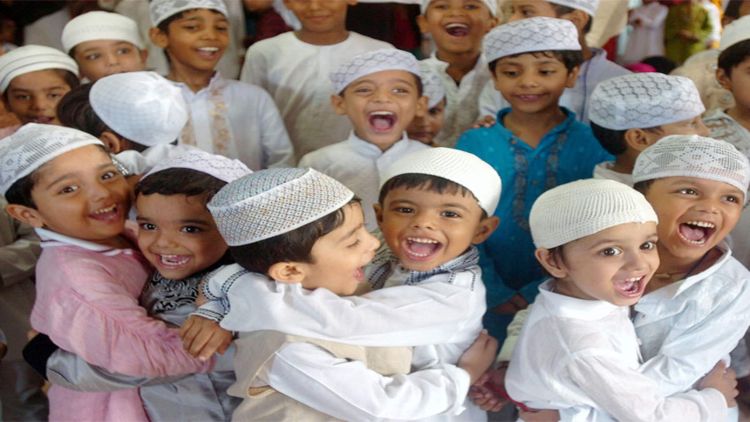 Children celebrating Eid (file)