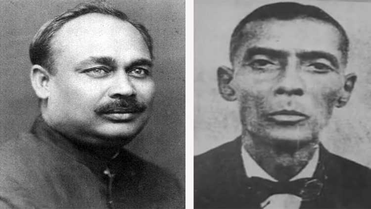 Azizul Haque and Hem Chandra Bose (Right)