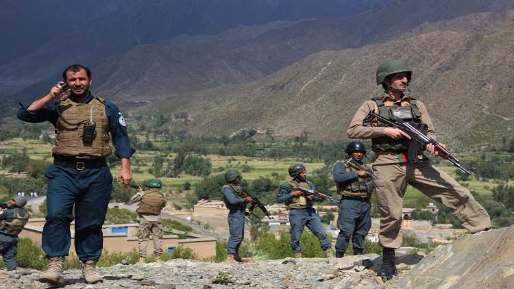Afghan security force members