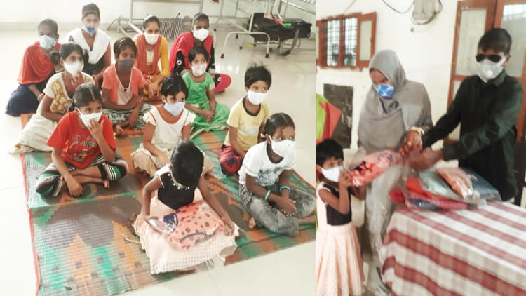 Mohammad Haji and Humaira Shirin with children