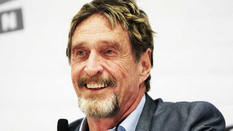 Antivirus creator John McAfee 