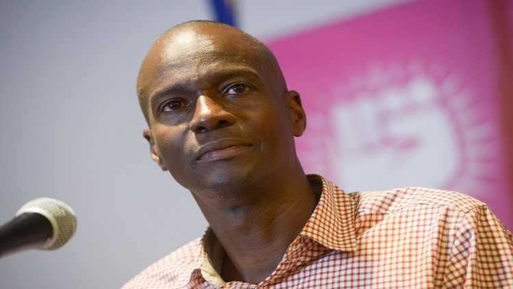 The ruling Tet Kale Haitian Party (PHTK) candidate Jovenel Moise