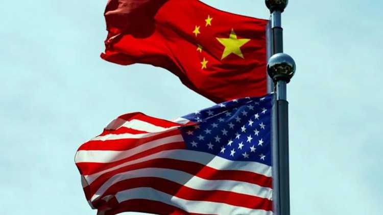 US - China Flag