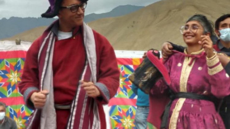 Amir Khan and Kiran Rao in Ladakh
