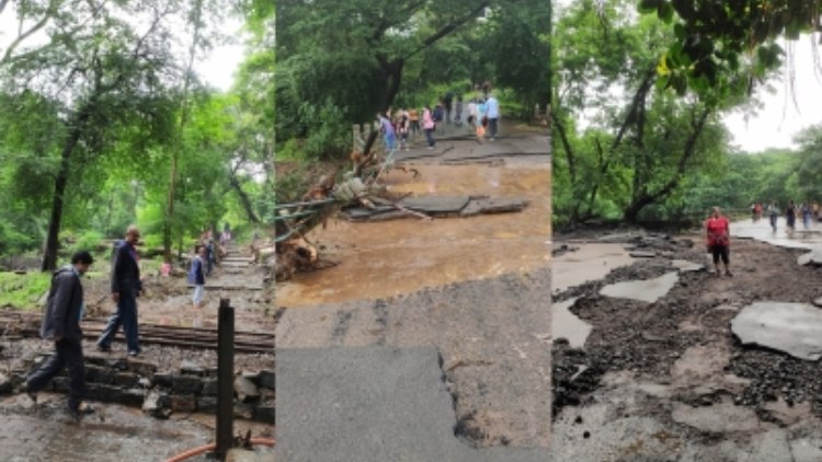 Images of damage due to rains in Mumbai