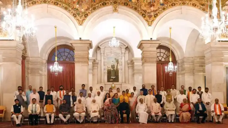 The new-look Narendra Modi cabinet(Twitter)