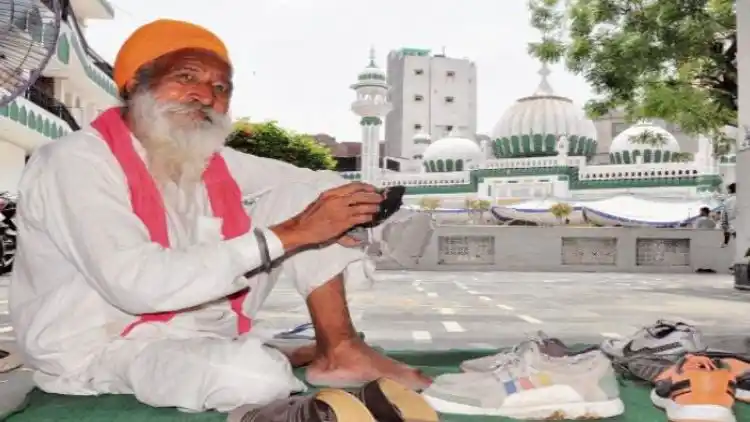 Baljinder Singh at the mosque