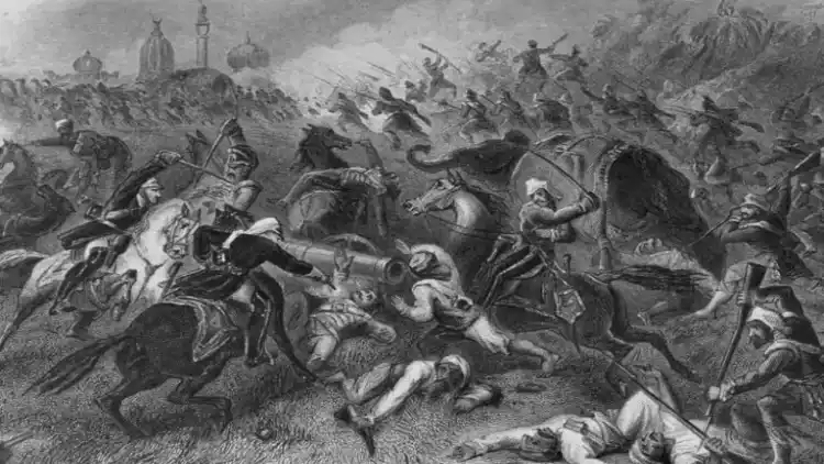 Sketch depicting the 1857 war