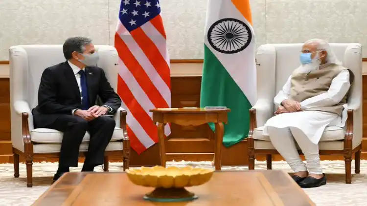 Secretary State Antony Blinken meeting Prime Minister Narendra Modi