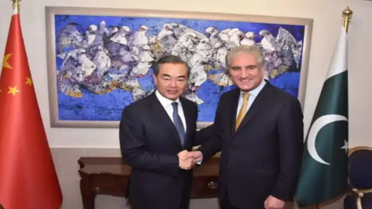 Pakistan Foreign minister Shah Mehmood Quraishi and his Chinese counterpart Wamg Yi