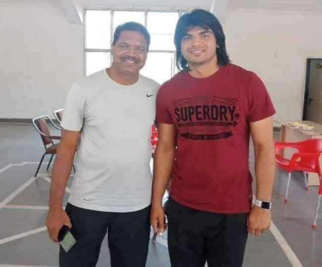 Neeraj Chopra with Naseem Ahmed (Twitter)