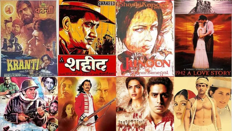 Manoj Kumar classic films posters collage