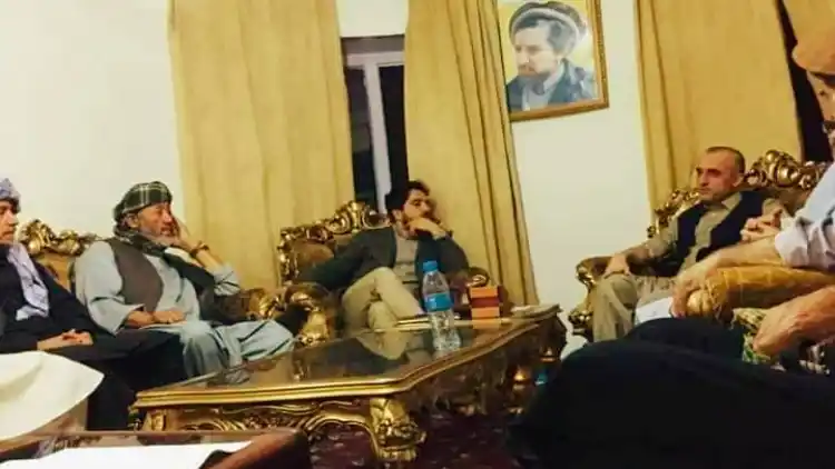 Amaullah Saleh with Ahmed Massoud 