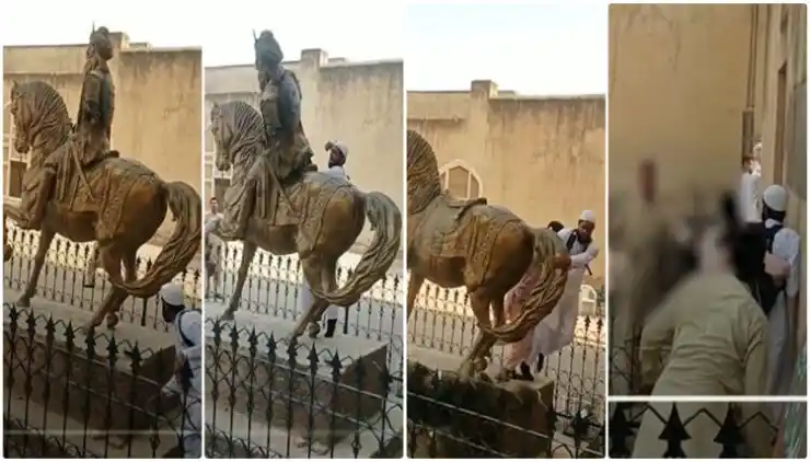 The statue of Maharaja Ranjit Singh