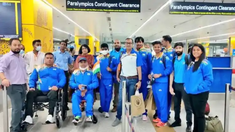 Indian contingent leaves for Tokyo Paralympics