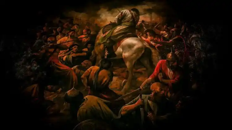 An artists's depiction of the War of karbala
