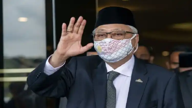 Ismail Sabri Yaakob leaves for an audience with Malaysia's King Sultan Abdullah Sultan Ahmad Shah in Kuala Lumpur, Malaysia,