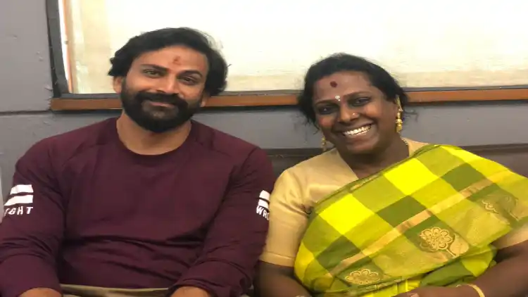 Actor Dhananjaya and Akkai Padmashali