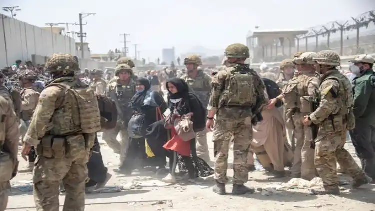 Scene from Kabul Airport