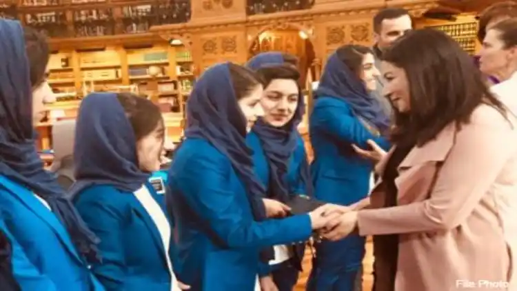 Afghan Robotics Girls' team in Mexico