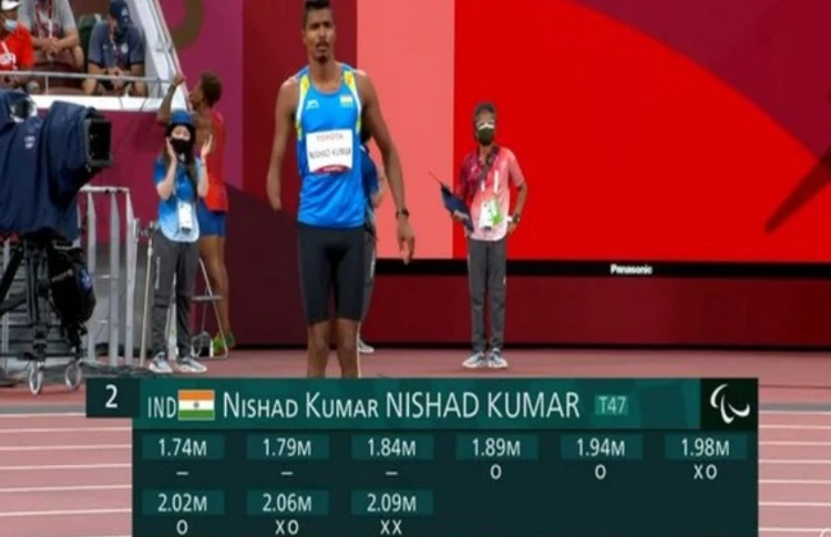 Nishad Kumar wins Silver: Courtesy: Twitter
