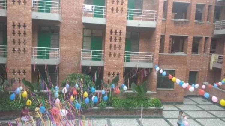 PSIT Girls Hostel Verandah decorations: Courtesy: Avantika