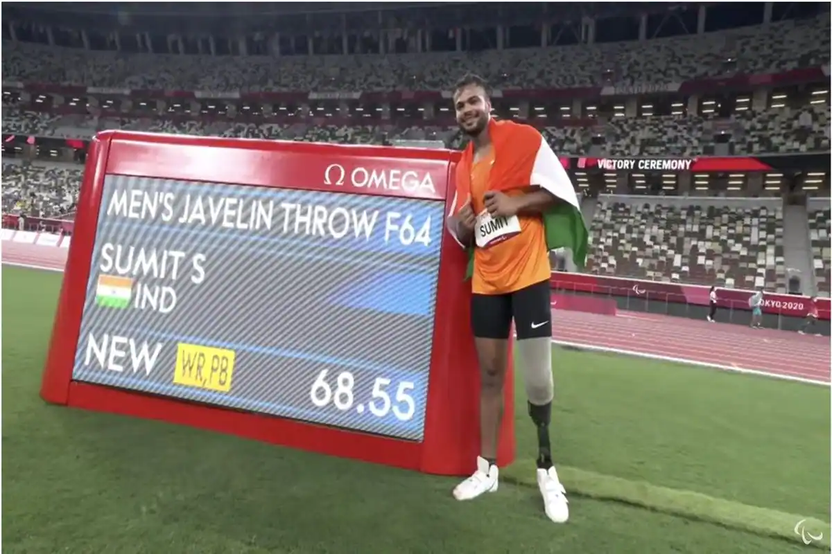 Javelin Thrower Sumit Antil won a Gold 