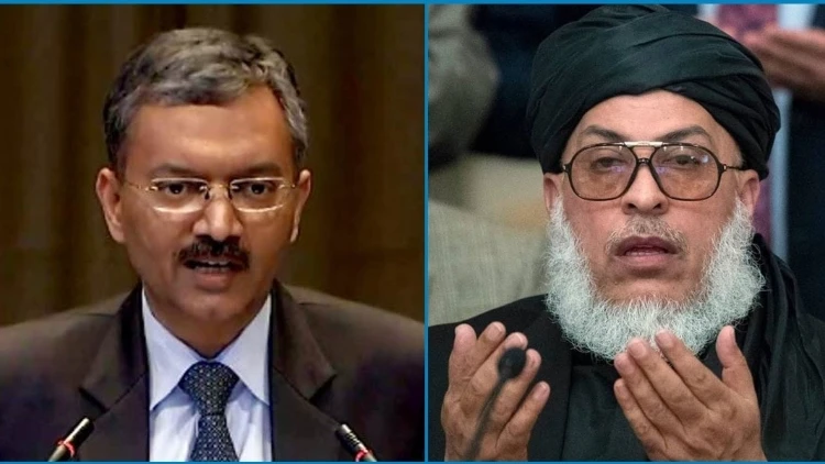 Ambassador of India to Qatar, Deepak Mittal, and Sher Mohammad Abbas Stanekzai