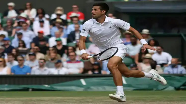 Novak Djokovic in the US Open men's singles final