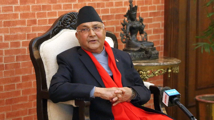 Nepal's Prime Minister KP Sharma Oli 