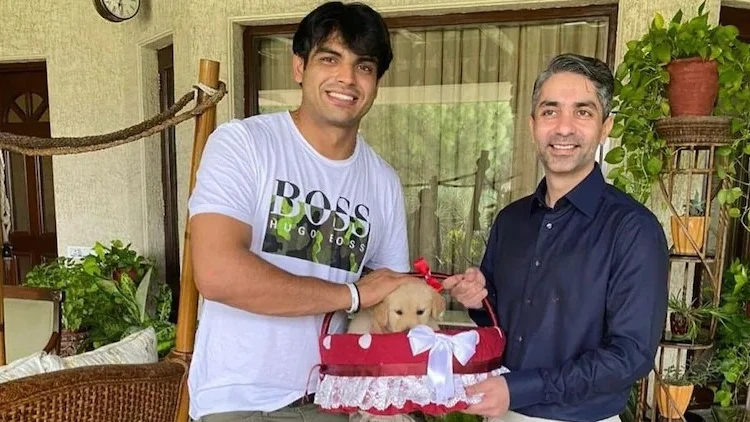 Neeraj Chopra with Abhinav Bindra (Instagram)