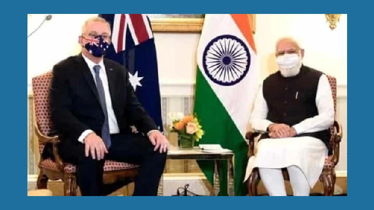 PM Modi Narendra Modi with his Australian counterpart