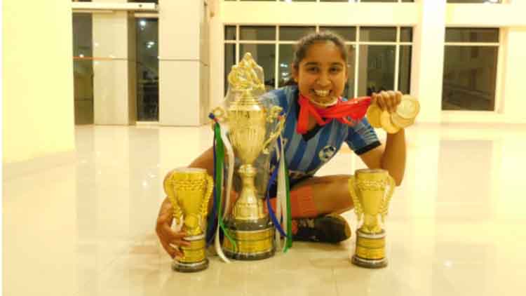 Tahirah Rehman with her trophies