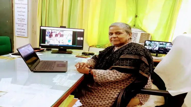 Farida Jalees in her office