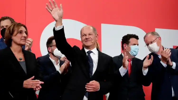 Olaf Scholz, top candidate for chancellor of the Social Democratic Party (SPD)