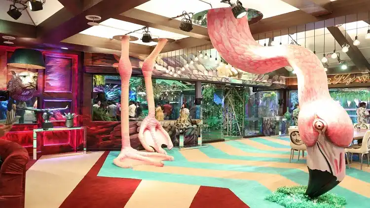 Giant flamingo stands out in jungle-themed Bigg Boss 15 house