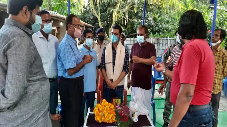 Subham Kumar at his residence