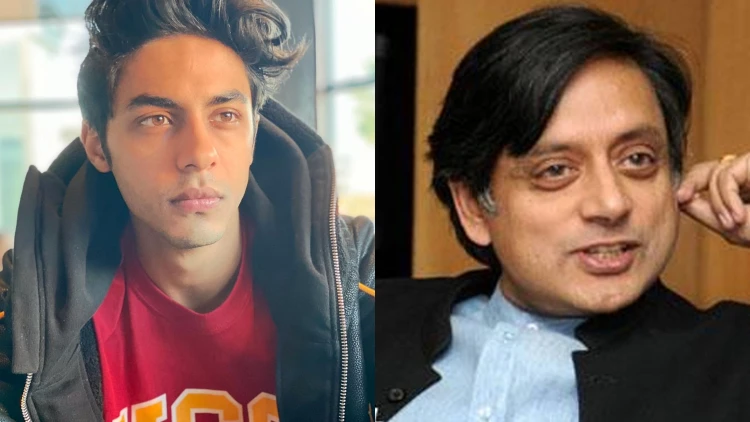 Shashi Tharoor and Aryan Khan