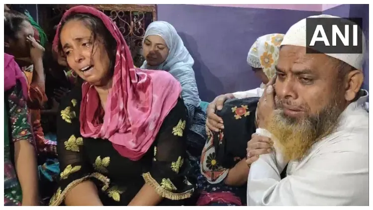 The family members of Sagir Ahmed in Saharanpur 