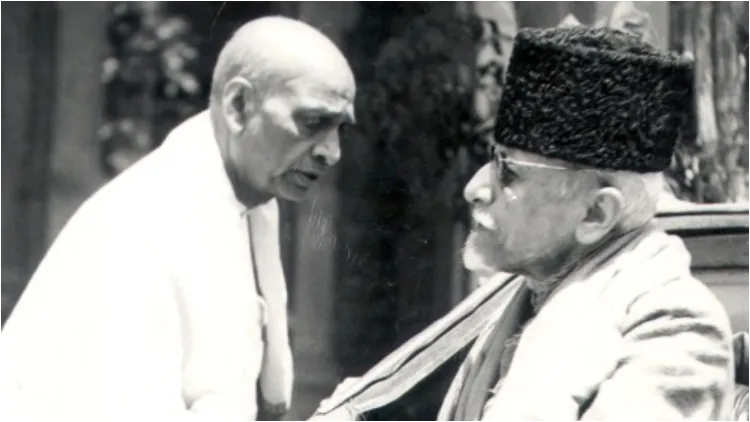 Maulana Abul Kalam Azad and Sardar Vallab Bhai Patel