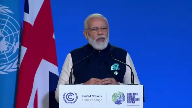 Prime Minister Narendra Modi  at the COP26