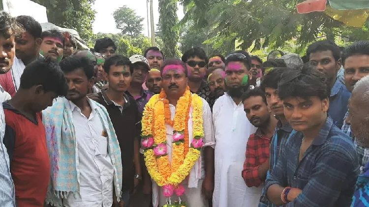 ZAFAR ALAM AFTER WINNING THE ELECTION