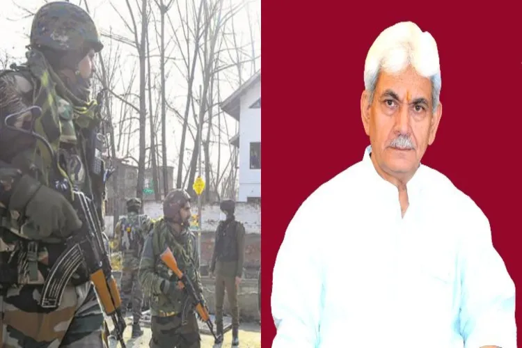 Lt Governor Manoj Sinha and security forces