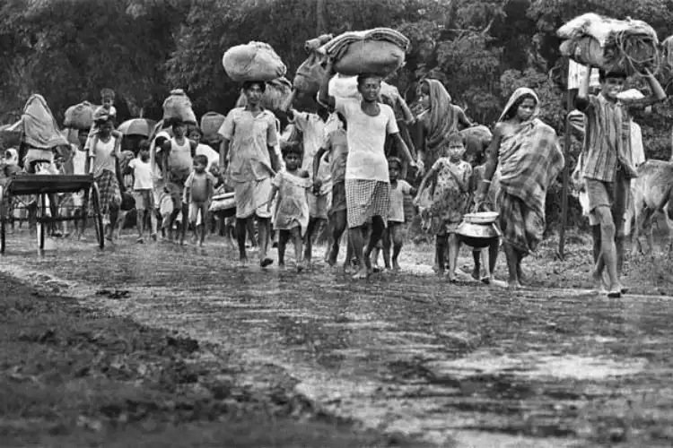 Bangladeshi refugees in India in 1971