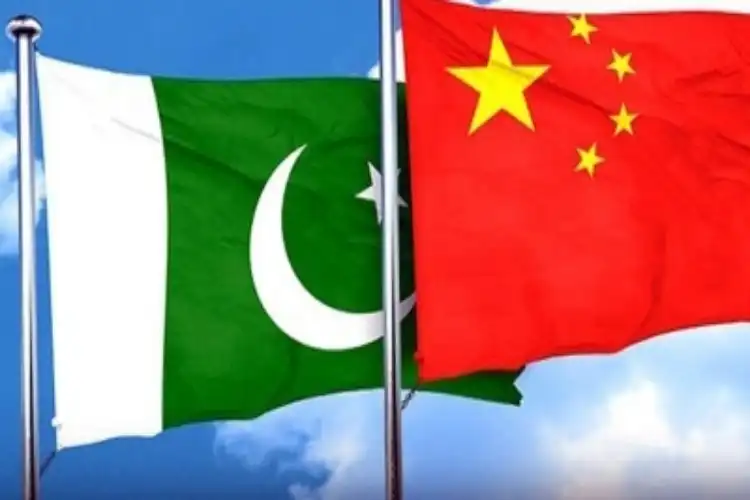 Pakistan and Chinese flags (representational)