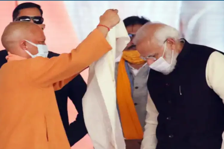 UP chief minister Yogi Adityanath and Prime Minister Narendra Modi