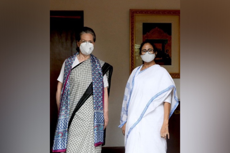 Sonia Gandhi and Mamta Banerjee