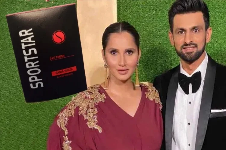 Shoaib Malik & Sania Mirza at the launch of their event