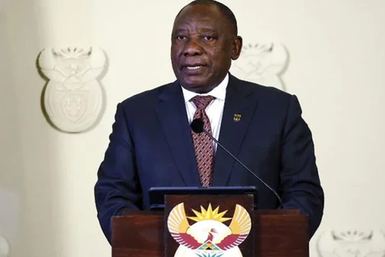 South African President Cyril Ramaphosa tested